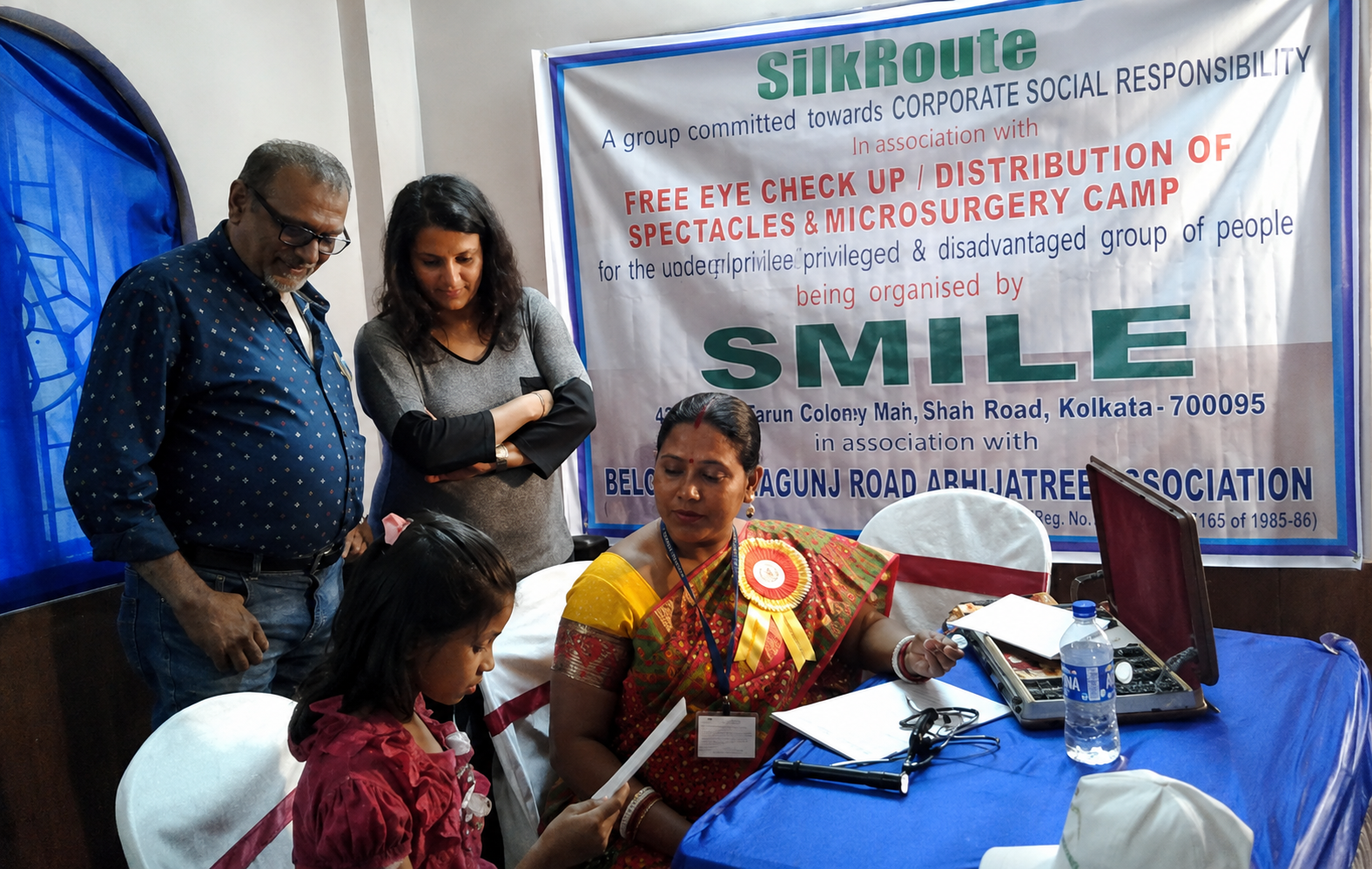 Eye check-up camp at SilkRoute CSR event